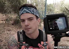 Influencer, Dakota Payne drills an old stranger, Matthew Figata