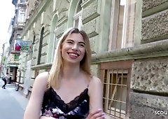 german scout - first anal for skinny teen at real casting