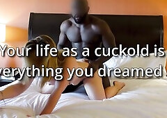 The fall of a spouse from stud to cum eating cuckold. Likes watching wife with BBC bull