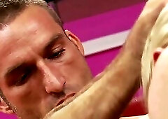 He loves coming home to her gigantic knockers, and especially looking at them while her...