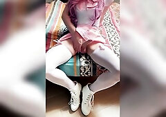Pink Sissy solo dong play tease