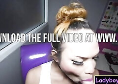 Oriental ladyboy puppet Ning POV oral pleasure and anal penetration out of a fuck-rubber bareback This alone time with this Oriental tranny truly was 