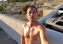 Horney After Workout, Jerk In Parking Lot Of Gym (rainbow In Background At 2:35)