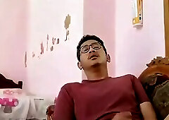 Indonesian Nerd Masturbating Indo Coli Solo