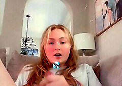 Shy cums like a fountain