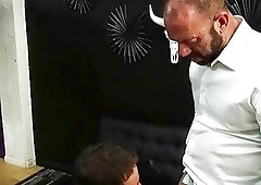 Tattooed daddy Vic Rocco gets deep inside Robert Rexton