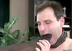 Shemale anal fucks man in the morning