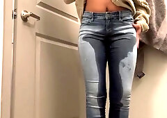 Wetting In Jeans Always Feels Better Ebony Pee Desperation