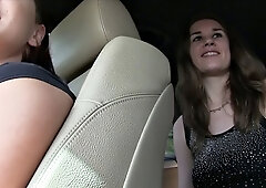 Hot hitchhiking babes for cash part 1