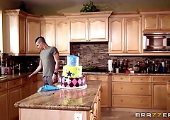 Meat-starved Cory teaches stepson hos to eat twat