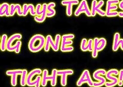 Julia takes a large african schlong up her wazoo!