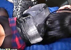 Nasty asian ladyboy Anna gets her ass barebacked hard