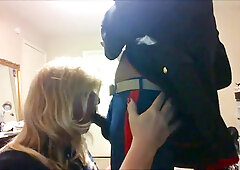 Deep throats, black suck