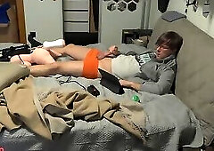 Fucking My Cock with Fuck Machine and Cumming From It!