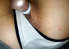 Making my white panties soaked with my favorite toy... what do you think of my fake tattoos?