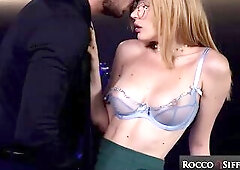 ROCCO SIFFREDI - Breasty Golden-haired Polly Yangs' Hardest Anal Pounding Yet