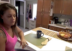Clover Baltimore dominates in black lingerie as the hotwife in a voyeur JOI bedroom session