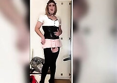 Sissy switch from shorts to pants