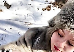 SLAVIC CORE - FROZEN CUM-LOAD DRINKING - Vilu Vidish cut movie scene