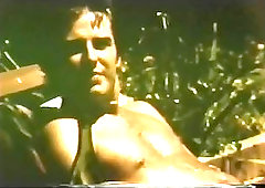 Vintage Guys Making Out By The Pool