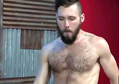 Two Hairy Stallions Ziggy Banks and Ashland Find New Ways to use the Pool Table