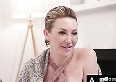 18yo Golden-haired Enjoys Wild Trio With Her Stepmom