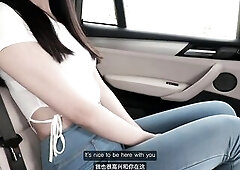 1st Date with Pretty Oriental student ends in Wild Car Sex