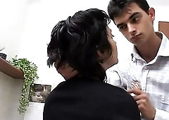 Amateur fuckfest with curly strumpets avid of group bang with facial ending.