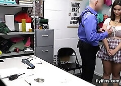 Suspects big juggs saving her ass from jail