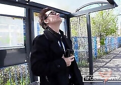 The legendary porn dude Conny Dachs is on the road in Berlin and as always this guy’s looking for bang meat. At a tram station this chab lands a hit
