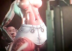 Tatted Lalin girl Sucks and Screw BBC on Teach - second life