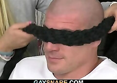 First anal adventure for hetero hunk