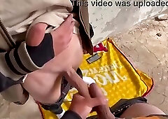 Roughly fucked a young tourist who got lost in an abandoned army building