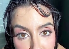 Lena The Plug Playing With A Dildo In The Shower