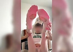 Femboy sissy lick feet