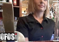 MOFOS - Kinky Golden-haired Barmaid Rihanna Samuel Sucks A Customer's Knob Behind The Bar