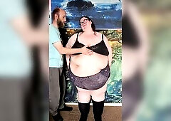 SSBBW Exposed Down to Underclothing Part 1