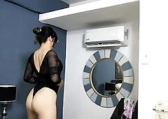 I disrobe and make a movie scene for my lascivious spouse