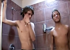 lewd lads drilling In Bathroom