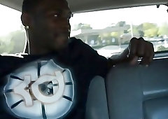 Keith Cook's tight behind is stretched wide by black meat