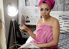 POV of Juan Lucho and the horny Latina Canela Skin