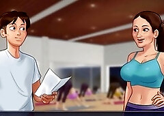 Stepbro watches his stepsis go wild on a porn video