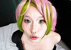 Shy Mitsuri Kanroji Cosplay  Hard Fuck & Deepthroat |