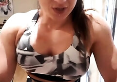 Amateur blondie solo anal masturbation