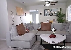 Hubbys job on the line so wife invites boss over for anal