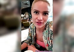 Cherry Kiss films her real life on mobile phone. This Babe is streaming this clip on Adult Social Network Glamino and earns some supplementary money. 