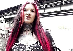 GERMAN SCOUT - Anal Sex Casting for Curvy Giant Bazookas and Booty Floozy Sabien Demonia after Pick Up in Berlin - U can discover the complete clip as