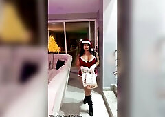 All I crave for Christmas is to suck and ride your dick, Santa - Perky Christmas - Glad Christmas 2025 LARGE CUM BOOTY