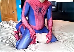 Spider, gay mask, lycra