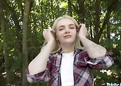 Public Agent Stranded Hawt Blond Has Time For an Outdoor Screwing